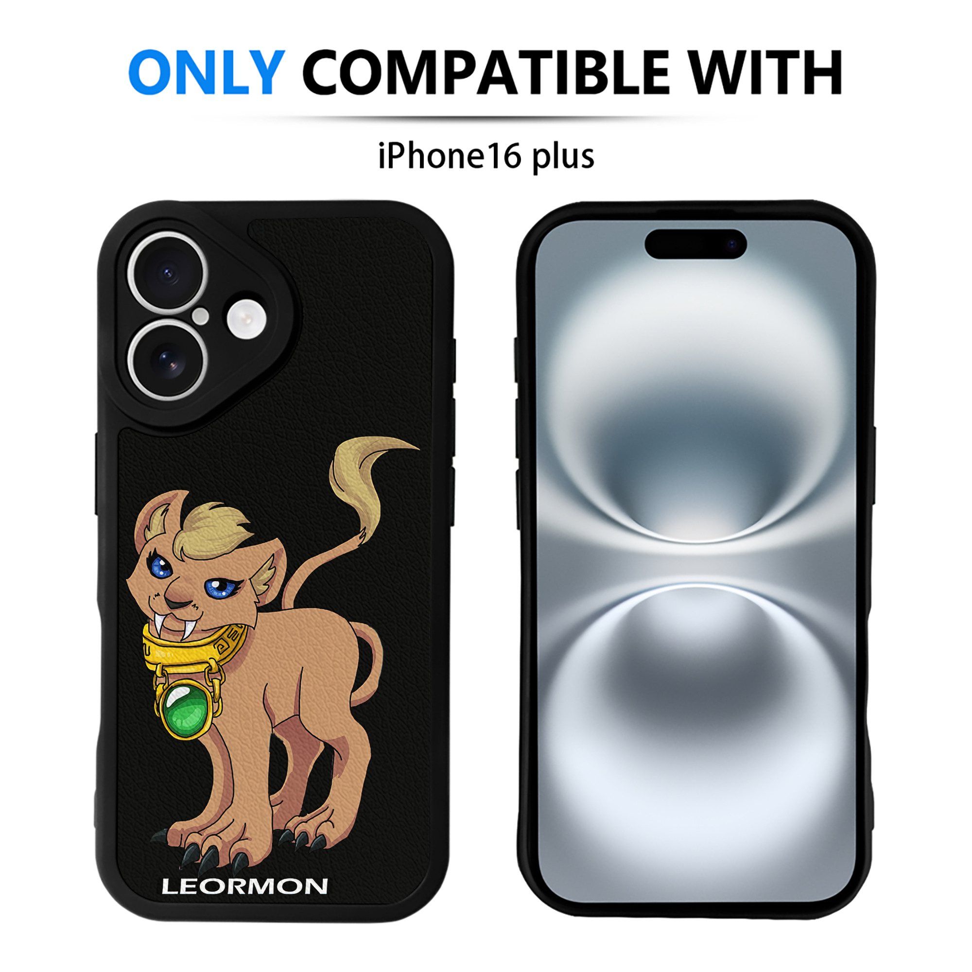 （画像用） Digimon デジタルモンスター/デジモン 【iPhone 16シリーズ対応】シリコンスマホケース（レザー調） 材質：シリコン